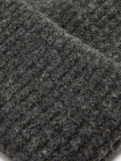 Mützen, Handschuhe Und Schals|Primark Grobstrick-Beanie Mit Umschlag Grau