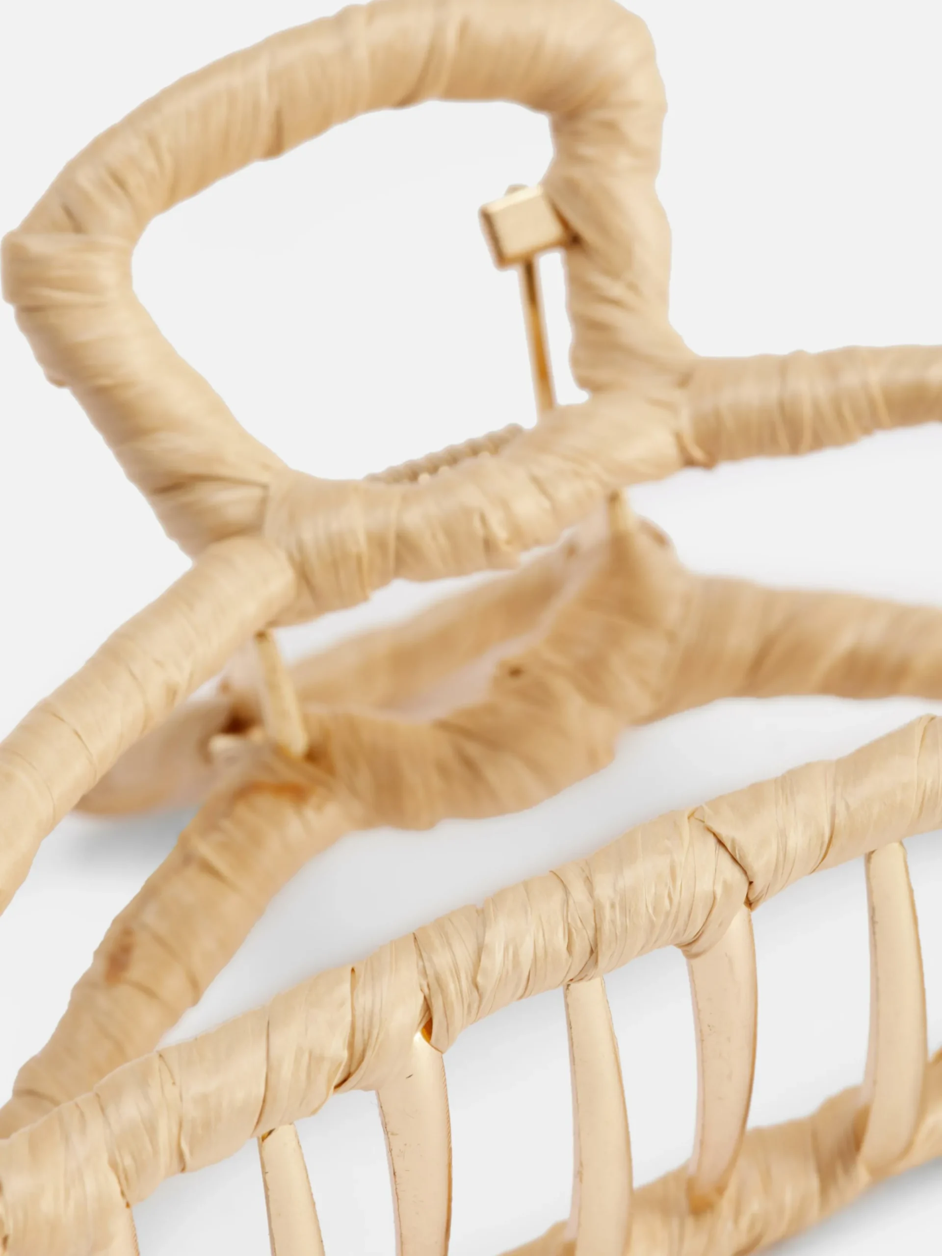 Haarschmuck|Primark Große Bast-Haarspange Naturfarben
