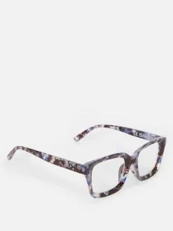 Lesebrillen|Primark Große, Quadratische Lesebrille Blau