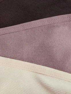 Slips|Primark G-String-Tangas Aus Baumwolle, 3er-Pack Mokkafarben