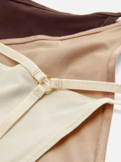 Slips|Primark G-String-Tangas, 3er-Pack Sandfarben