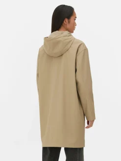 Jacken Und Mäntel|Primark Gummierter Regenmantel Mit Kapuze Kamelbraun