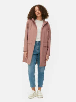Jacken Und Mäntel|Primark Gummierter Regenmantel Mit Kapuze Rosa