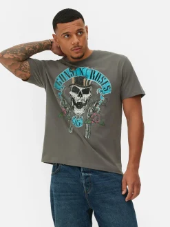 Grafik-T-Shirts Und -Sweatshirts|Tops Und T-Shirts|Primark „Guns N’ Roses“ T-Shirt Mit Grafik Grau