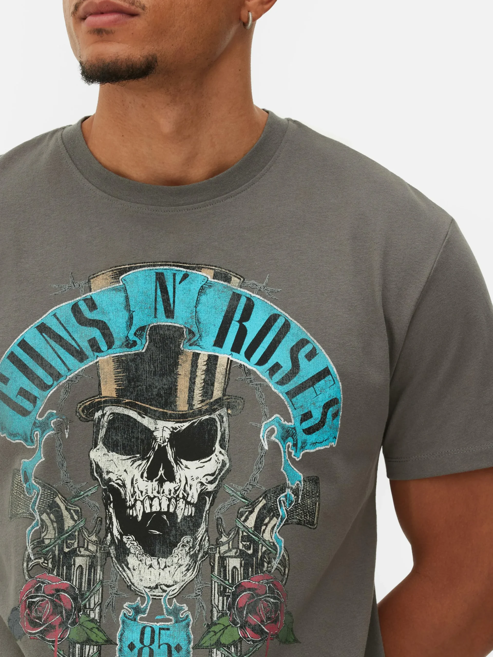 Grafik-T-Shirts Und -Sweatshirts|Tops Und T-Shirts|Primark „Guns N’ Roses“ T-Shirt Mit Grafik Grau