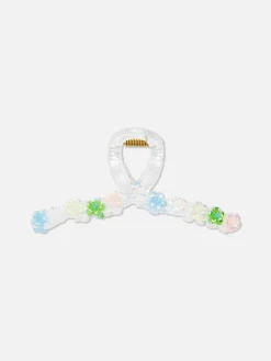 Haarschmuck|Primark Haarklammer Mit Blumendetail In Twist-Optik Transparent