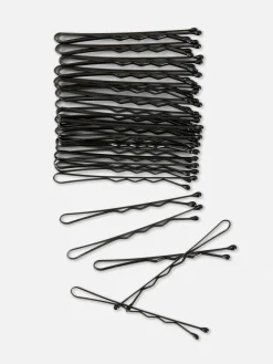 Haarschmuck|Primark Haarklammern, 60er-Pack Schwarz
