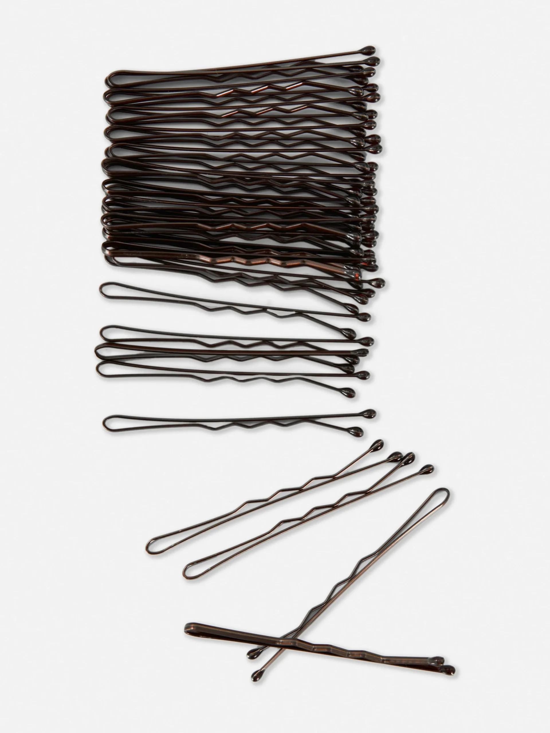 Haarschmuck|Primark Haarklammern, 60er-Pack Braun