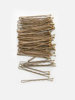 Haarschmuck|Primark Haarklammern, 60er-Pack Gelb
