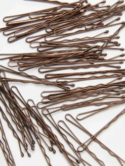 Haarschmuck|Primark Haarklammern, 60er-Pack Braun