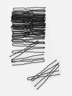 Haarschmuck|Primark Haarklammern In Schachtel, 40er-Pack Schwarz