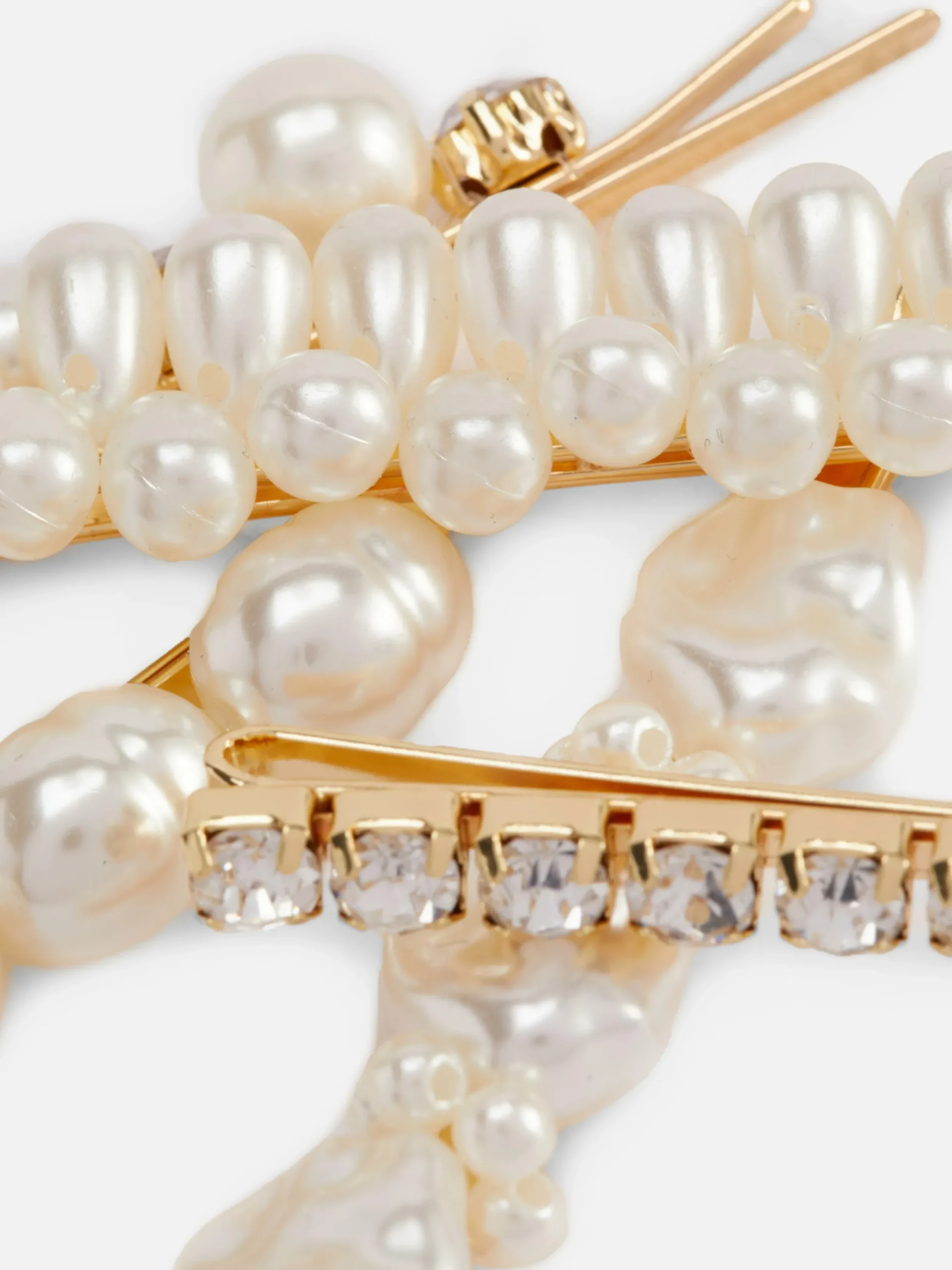 Haarschmuck|Primark Haarklammern Mit Kunstperlen, 5er-Pack Weiß