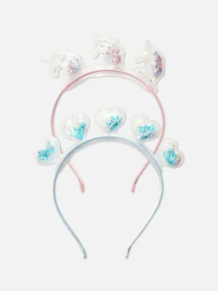 Haarschmuck|Primark Haarreifen Mit Glitzerpartikeln, 2er-Pack Multi