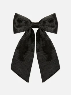 Haarschmuck|Primark Haarschleife Aus Satin Mit Knittereffekt Schwarz
