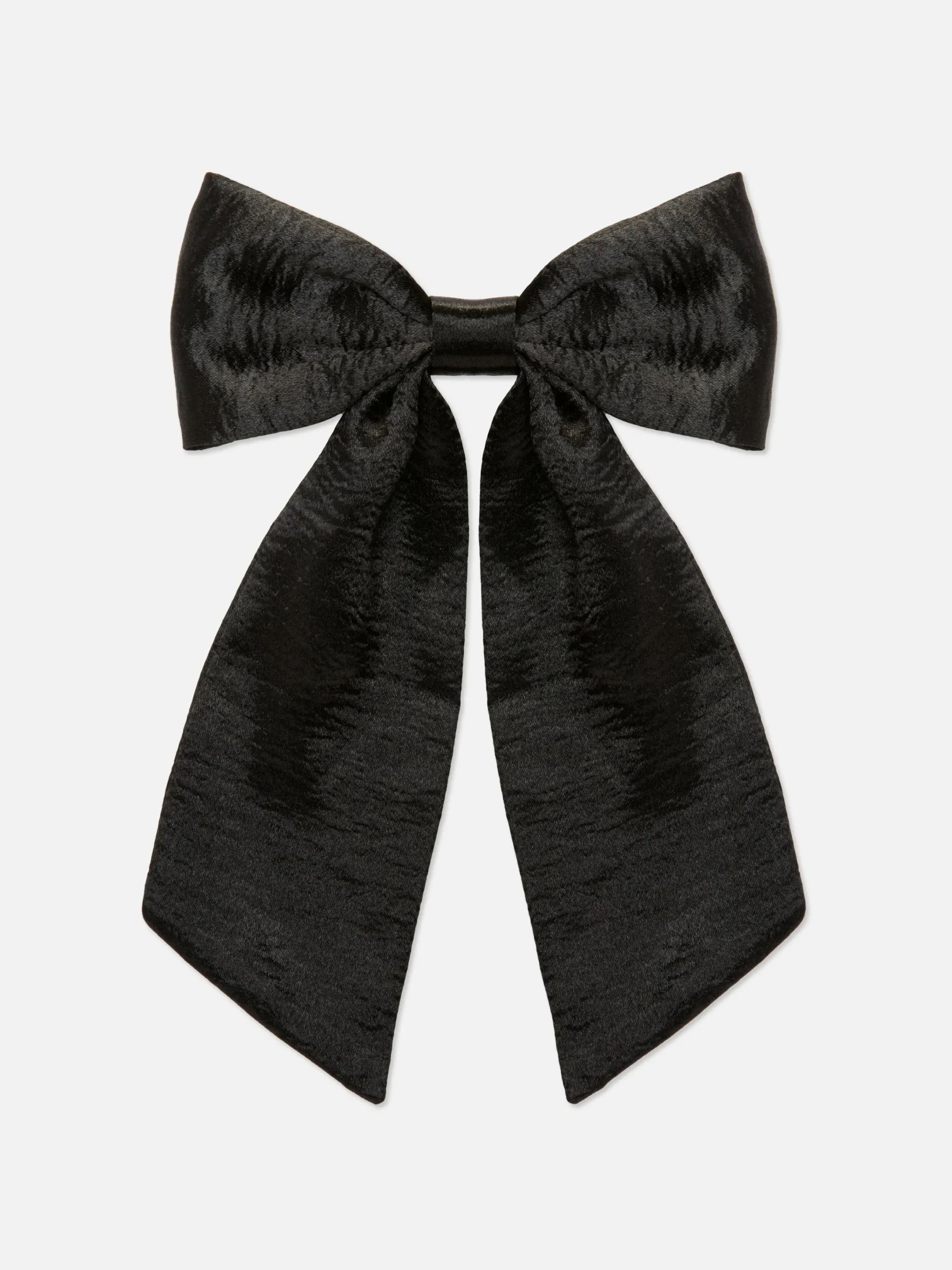 Haarschmuck|Primark Haarschleife Aus Satin Mit Knittereffekt Schwarz