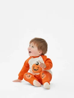 Halloween-Kostüme Für Kinder|Halloween Alle|Primark „Halloween“ Sweatshirt Mit Kürbismotiv Und Jogginghose Orange