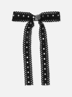 Halloween-Accessoires|Halloween Alle|Primark Halloween-Haarspange Mit Spitzenschleife Schwarz