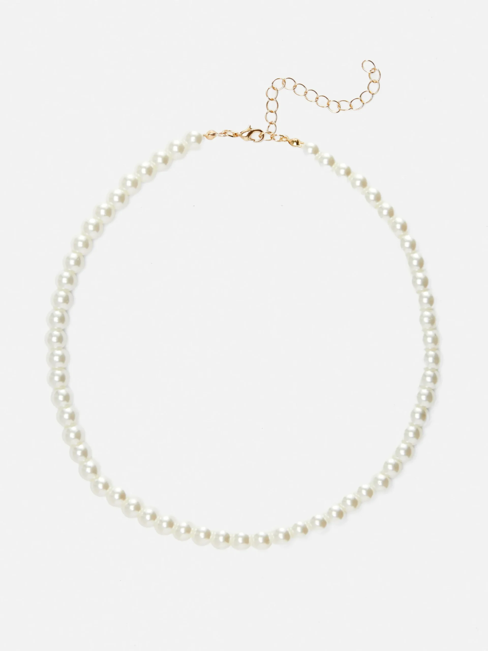 Schmuck|Primark Halskette Mit Kunstperlen Gelb