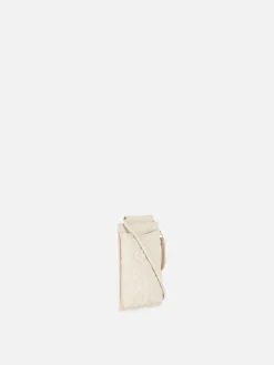 Taschen Und Portemonnaies|Primark Handytasche Mit Reißverschluss Und Chevron-Muster Ecrufarben