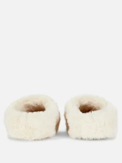 Hausschuhe|Primark Hausschuhe Aus Kunstfell Beige