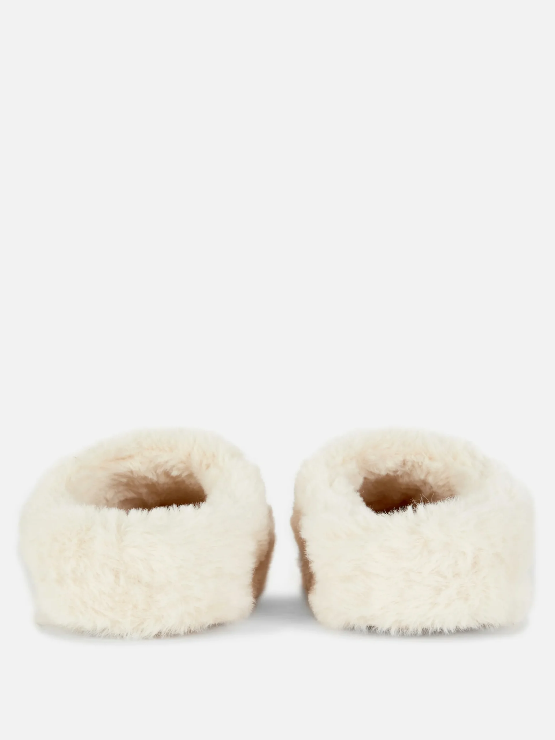 Hausschuhe|Primark Hausschuhe Aus Kunstfell Beige