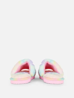 Hausschuhe|Primark Hausschuhe Aus Kunstfell Mit Ombré-Optik Multi