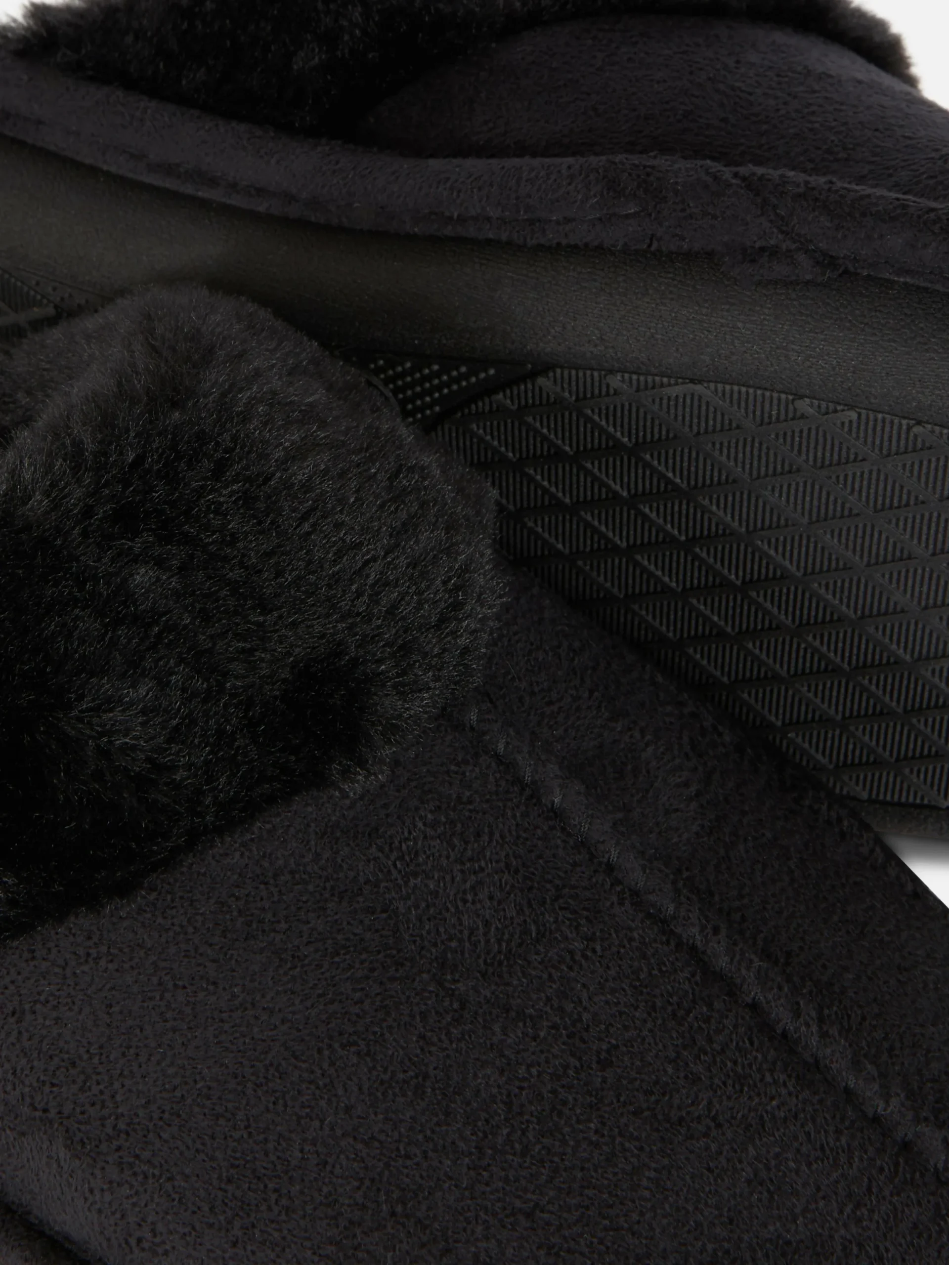 Loungewear|Hausschuhe|Primark Hausschuhe In Wildleder-Optik Schwarz