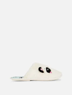 Hausschuhe|Primark Hausschuhe Mit 3D-Panda-Motiv Sandfarben