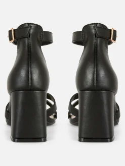 Heels|Primark Heels Mit überkreuztem Riemchen, Weite Passform Schwarz