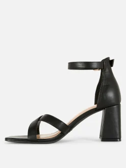 Heels|Primark Heels Mit überkreuztem Riemchen, Weite Passform Schwarz