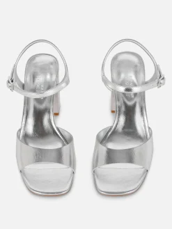 Heels|Primark Heels Mit Riemchen In Weiter Passform Silber