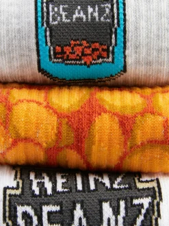 Socken|Primark „Heinz Beanz“ Crew-Socken, 3er-Pack Türkis