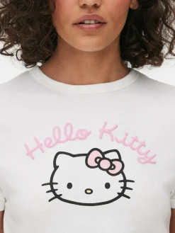 Schlafanzugoberteile|Primark „Hello Kitty“ Baby Tee Schlafanzug-Oberteil Weiß
