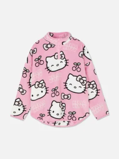 Schlafanzugoberteile|Primark „Hello Kitty“ Fleece-Schlafanzugtop Zum 50. Jubiläum Rosa
