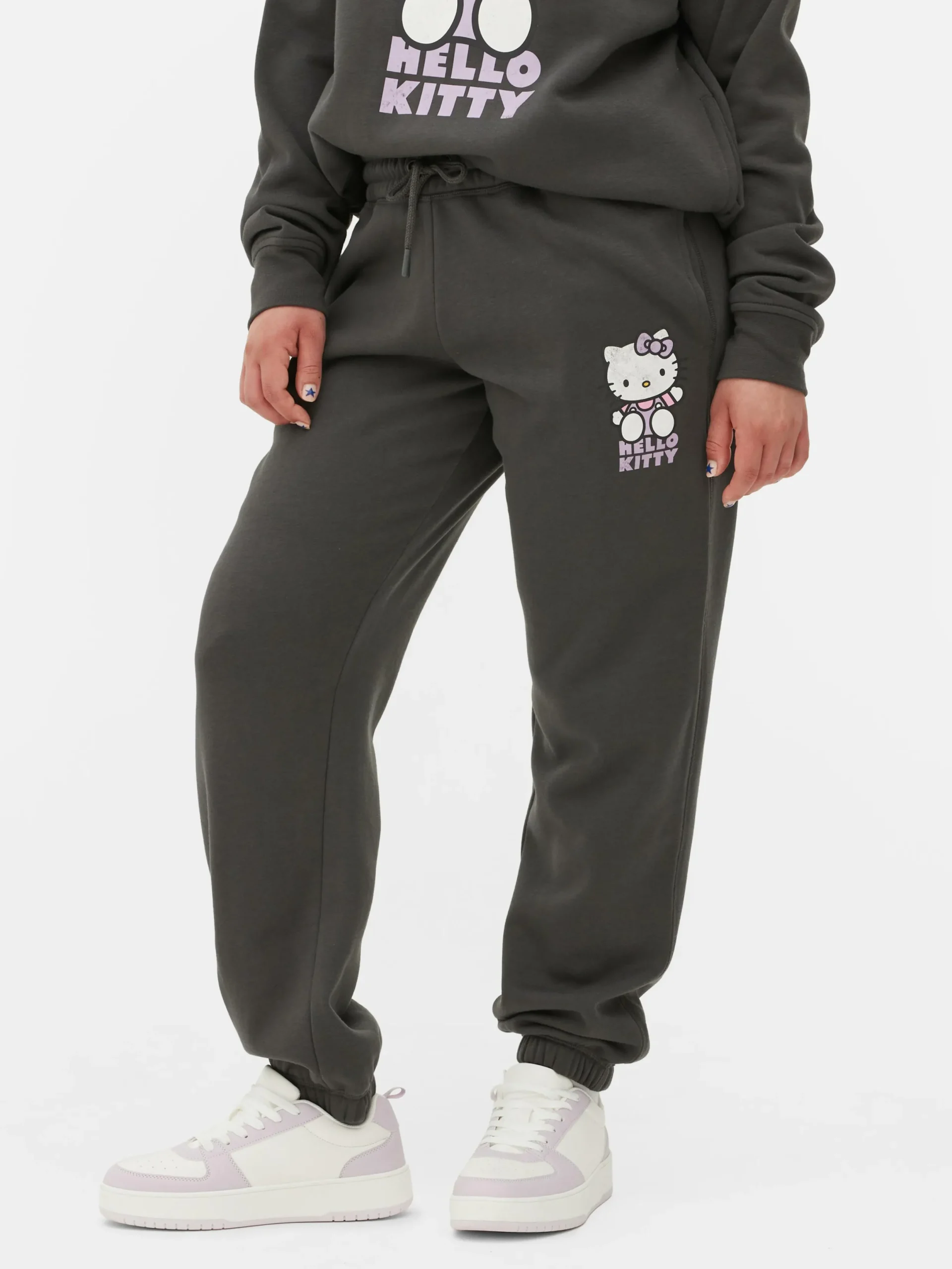 Jogginghosen|Primark „Hello Kitty“ Jogginghose Mit Bündchen Anthrazitfarben