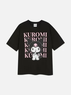 Tops Und T-Shirts|Primark „Hello Kitty Kuromi“ T-Shirt Im Oversized-Look Schwarz