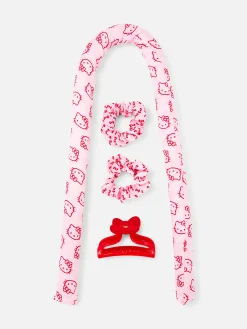 Hairstyling|Primark „Hello Kitty“ Lockenwickler-Set Ohne Hitze Rosa