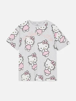 Schlafanzugoberteile|Primark „Hello Kitty“ Schlafanzugtop Grau meliert