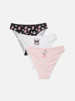 Slips|Primark „Hello Kitty“ Slips Mit Hohem Beinausschnitt, 3er-Pack Rosa