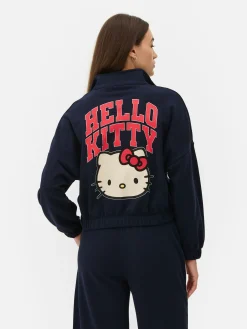 Hoodies Und Sweatshirts|Primark „Hello Kitty“ Sweatshirt Mit Halbem Reißverschluss Marineblau