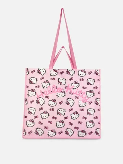 Reiseaccessoires|Primark „Hello Kitty“ XL-Tragetasche Rosa