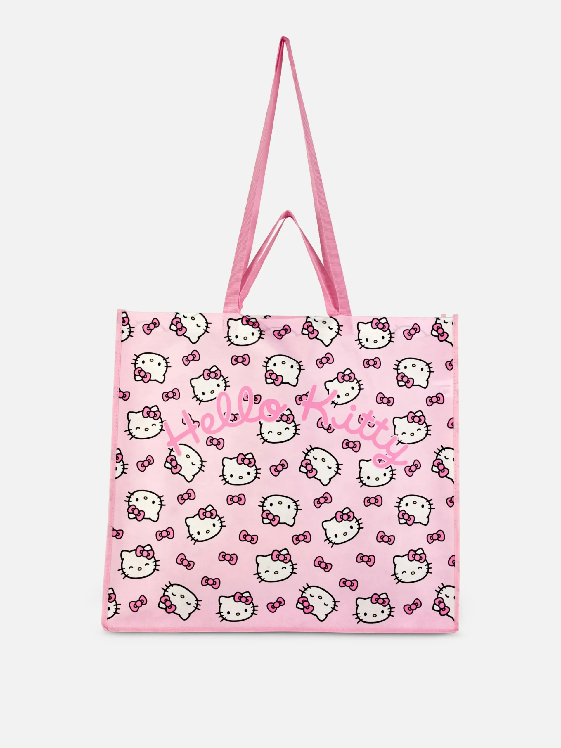 Reiseaccessoires|Primark „Hello Kitty“ XL-Tragetasche Rosa