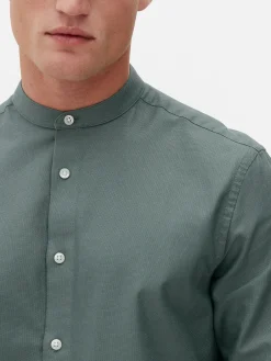 Hemden|Primark Hemd Mit Hochgerollten Ärmeln Und Knopfleiste Grün