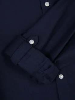 Hemden|Primark Hemd Mit Hochgerollten Ärmeln Und Knopfleiste Marineblau