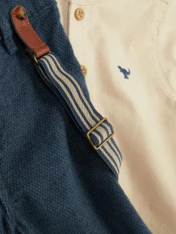 Sets Und Outfits|Primark Hemd Mit Knopfleiste Und Hose Mit Hosenträgern Steinfarben