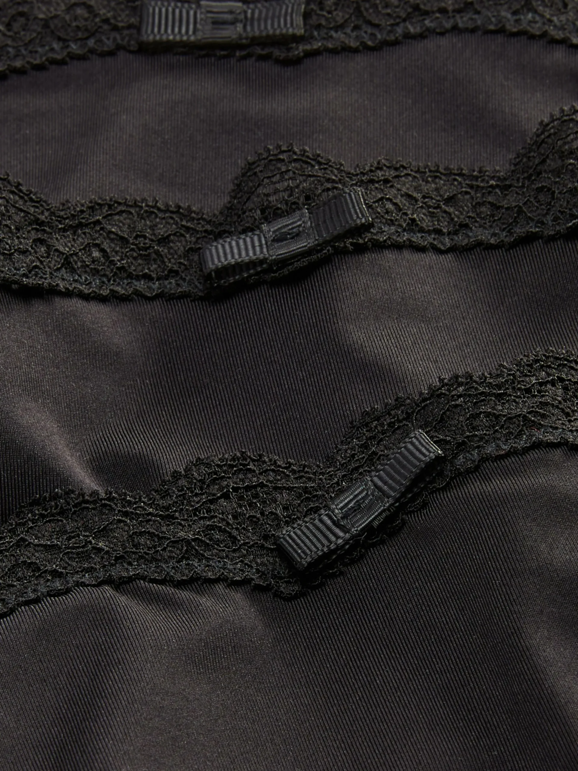 Slips|Primark Hüftslips Aus Mikrofaser Mit Spitzenbesatz, 3er-Pack Schwarz