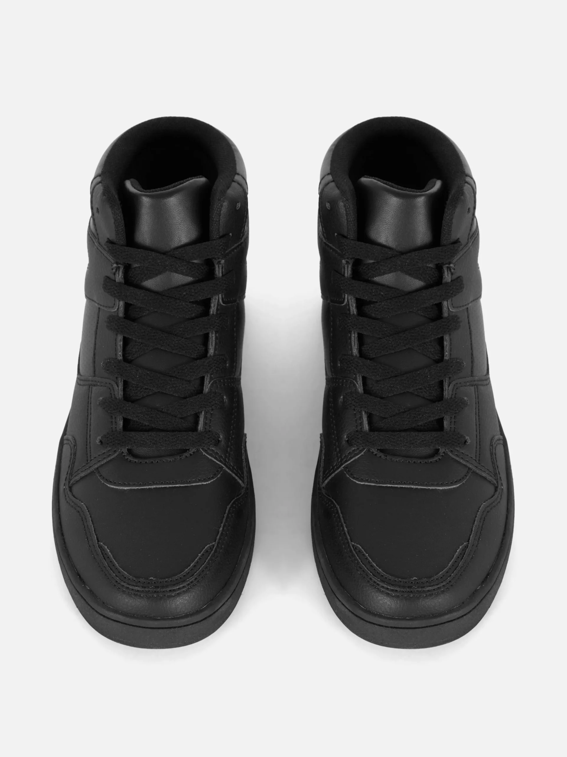 Sneakers|Primark High-Top-Sneaker In Blockfarben Schwarz