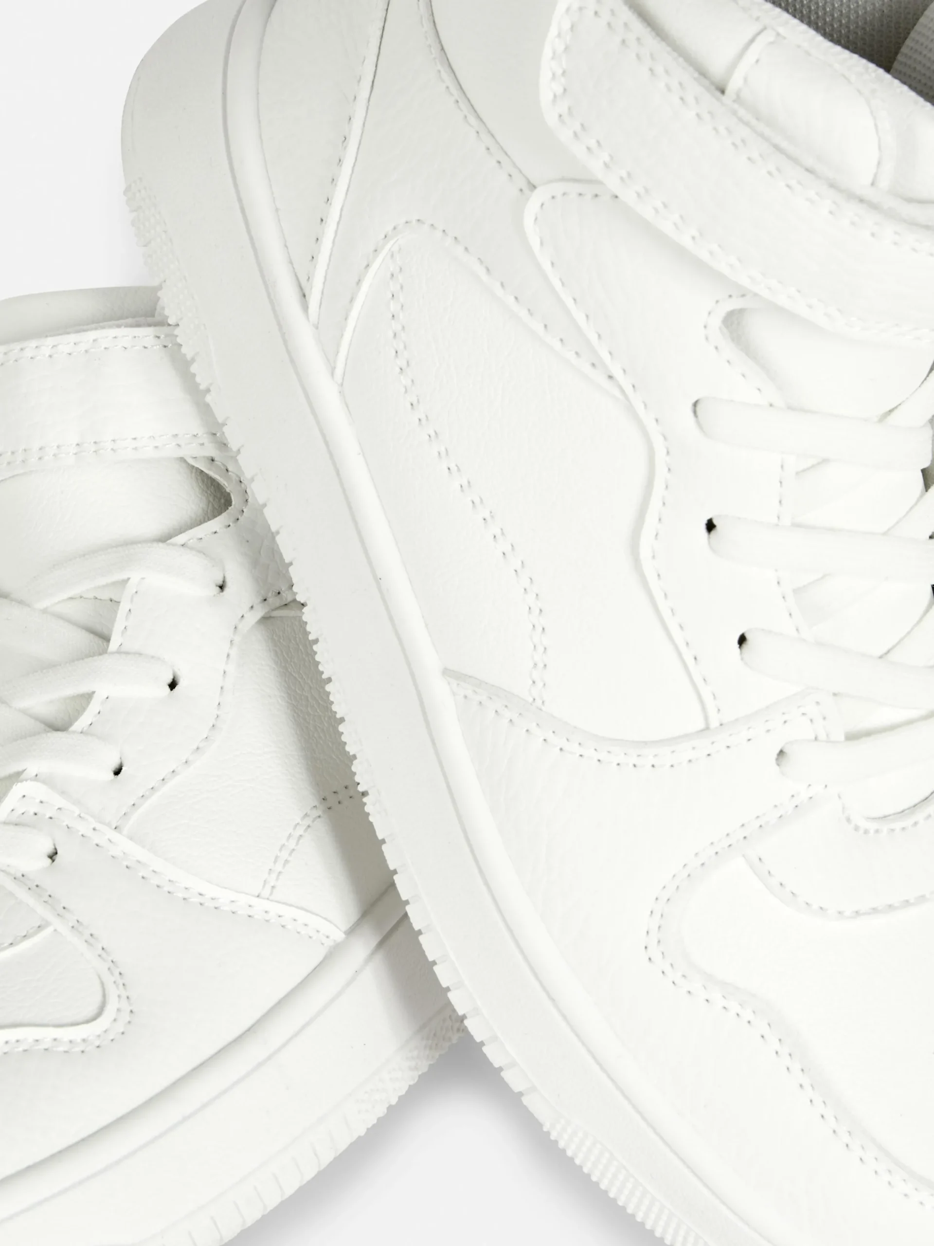 Sneakers|Primark High-Top-Sneaker Mit Dicker Sohle Weiß