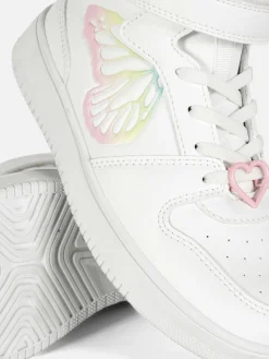 Sneakers|Primark High-Top-Sneaker Mit Schmetterling In Ombré-Optik Weiß