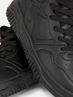 Sneakers|Primark High-Top-Sneakers Mit Klobiger Sohle Schwarz